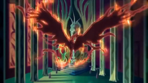 Lord Darkar in the Season 5 in his phoenix form.
