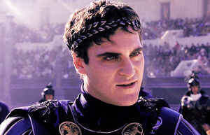 Commodus' Evil Grin.