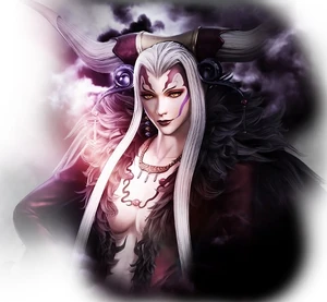 A close-up view of Sorceress Ultimecia.