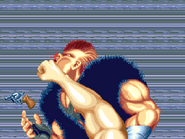 The player punching Vice Terhune during the game over sequence, showing their desire to continue.