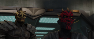Maul and Savage then arrives at the docks to see the conflict.