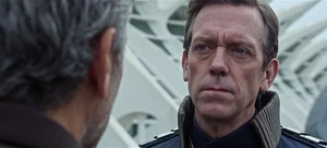 Nix meeting Frank upon his return to Tomorrowland with Athena and Casey.