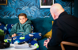 Phil Mitchell with his other step-child Tommy Moon.
