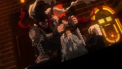 Stain immobilizes Tomura