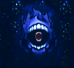 Closeup of Akuro in the Dark Realm.