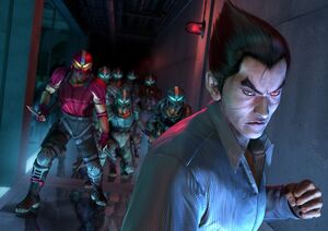 800px-Kazuya and Tekken Force - Artwork Image - Tekken 4.jpg