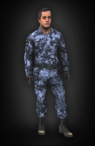 Becker as an avatar in multiplayer.