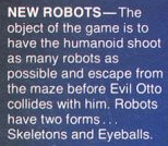 The description of the new robots created by Evil Otto.