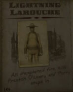 "Lightning" Larouche in Bartlett's journal.