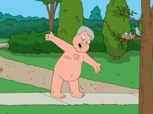 Bill Clinton goes around naked in public.