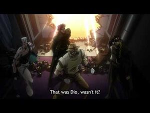 -HD- ジョジョ • JoJo- Stardust Crusaders - DIO reveals his stand for the first time