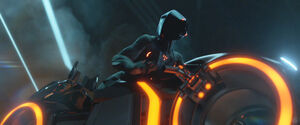 Rinzler on a light cycle.