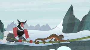 Queen Chrysalis as a monkey.