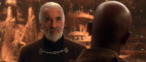 Count Dooku tells his old Jedi friend that he's outnumbered.