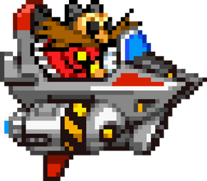 Dr. Eggman in his Eggmobile as seen in Sonic Advance 3