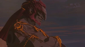 Ganondorf smiling as he plots to conquer Hyrule.