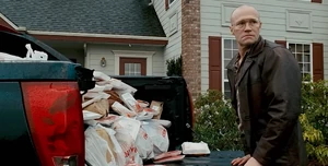 Buying truck loads of meat.