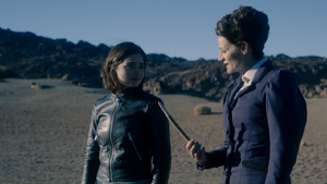 Missy with Clara on Skaro.