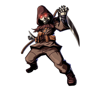 HUNK as Mr. Death in Minna to BIOHAZARD Clan Master.