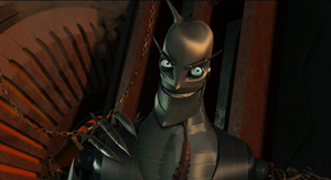 Ratchet's evil grin.