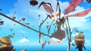 A Lancer using its stinger.