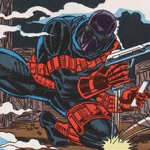 Richard Fisk disguised as Blood Rose.