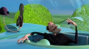 DOR-15 "gives birth" to Mini-DOR-15 for the Bowler Hat Guy to use.