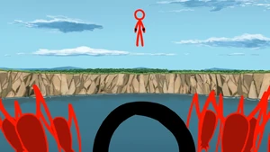 The Dark Lord prepares to finish off the Chosen One...