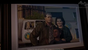 A picture of the Vales with their adopted son.