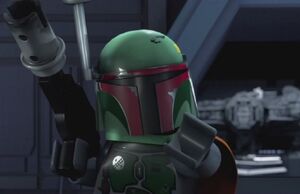 Boba Fett as seen in LEGO Star Wars: Bombad Bounty.