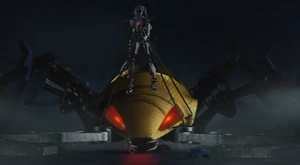 Roodaka rides on the back of the Kahgarak.