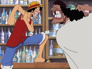 Luffy unknowingly meets Blackbeard