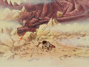 Baran defeating Velzar.