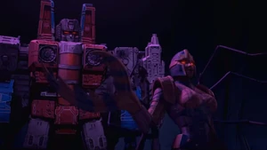 Starscream and Blackarachnia plotting against their respective Megatrons to recover the Allspark.