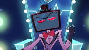 Vox sitting on his throne.