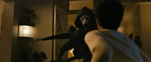 Ethan before cutting Mindy's arm.