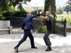 Creel during his fight with Talbot.