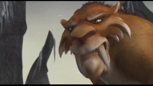 Soto sadistically smirking as he sees Sid arrive at the battle with Roshan before attempting to attack them.