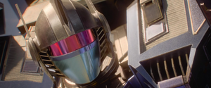 "Oh, MINERS!" - Darkwing angrily yells at Orion Pax and D-16 as he saw them interfering in the race.