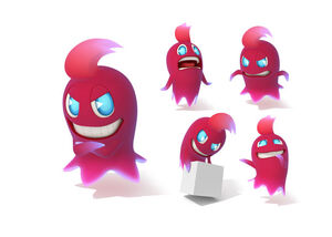 Blinky's redesign from Pac-Man & the Ghostly Adventures.