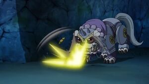 Caturamon’s defeat in Digimon Fusion