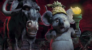 "Them." Nigel gasps in horror at his friends his worshippers want to sacrifice.