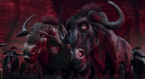 Kazar and Blag watch as Nigel flops to the ground.