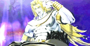 Heaven Ascension DIO preparing to kill Jotaro.