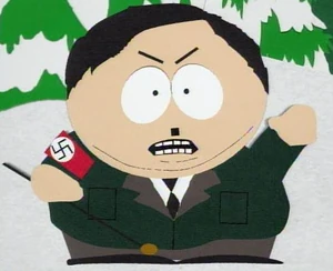 Cartman as Adolf Hitler.