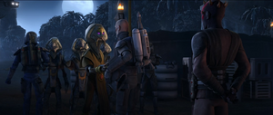 The Pykes declared their allegiance to the Sith brothers and Vizsla declares that they are going to Nal Hutta.