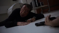 Garrett as he is attacked by Deathlok.