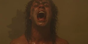 The possessed Billy finally reacting to the heat.