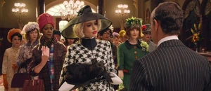 The Grand High Witch and her followers at the hotel.