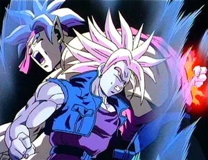 Trunks kills Kogu.jpg (76 KB) The Super Sayian Trunks kills the transformed Kogu with a single punch through the gut.